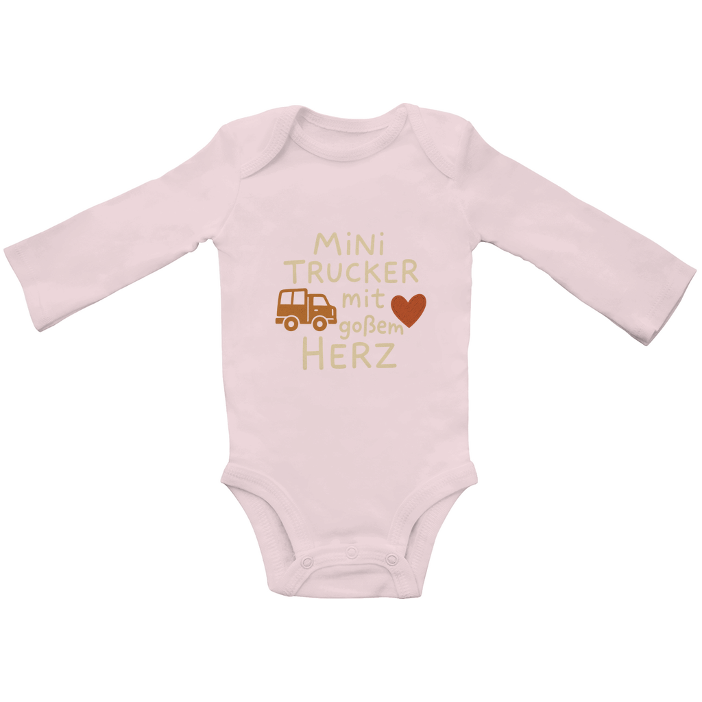 Mini Trucker Baby Bodysuite Langarm