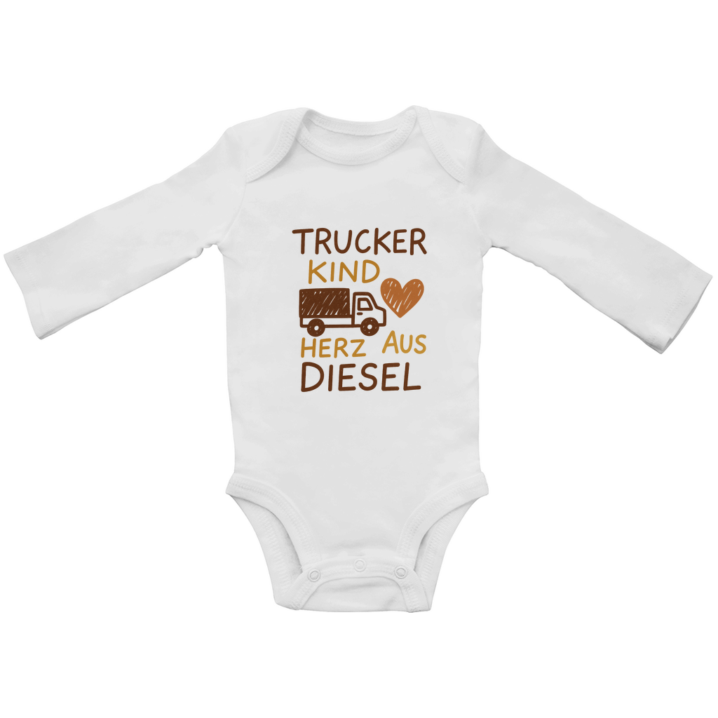 Baby Bio Bodysuite Langarm trucker kind