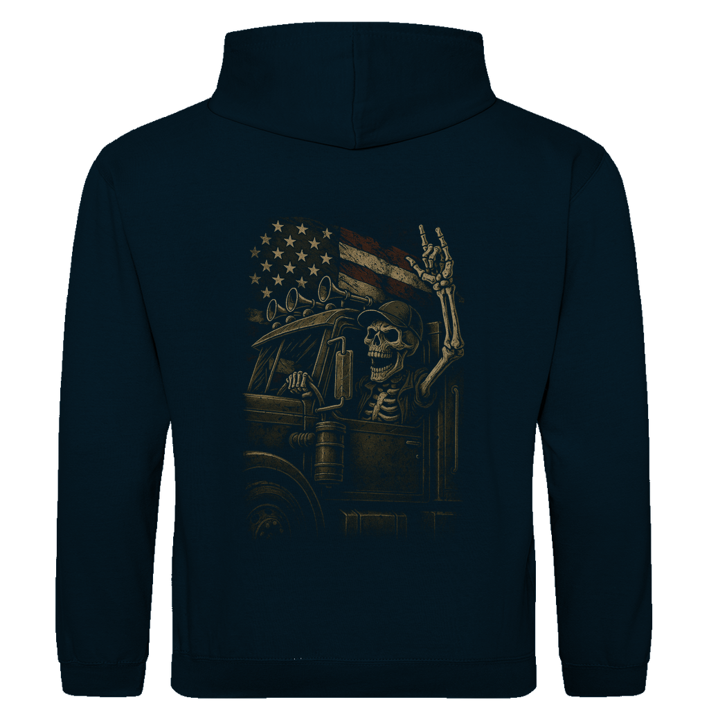 Skelett-Motiv Hoodie