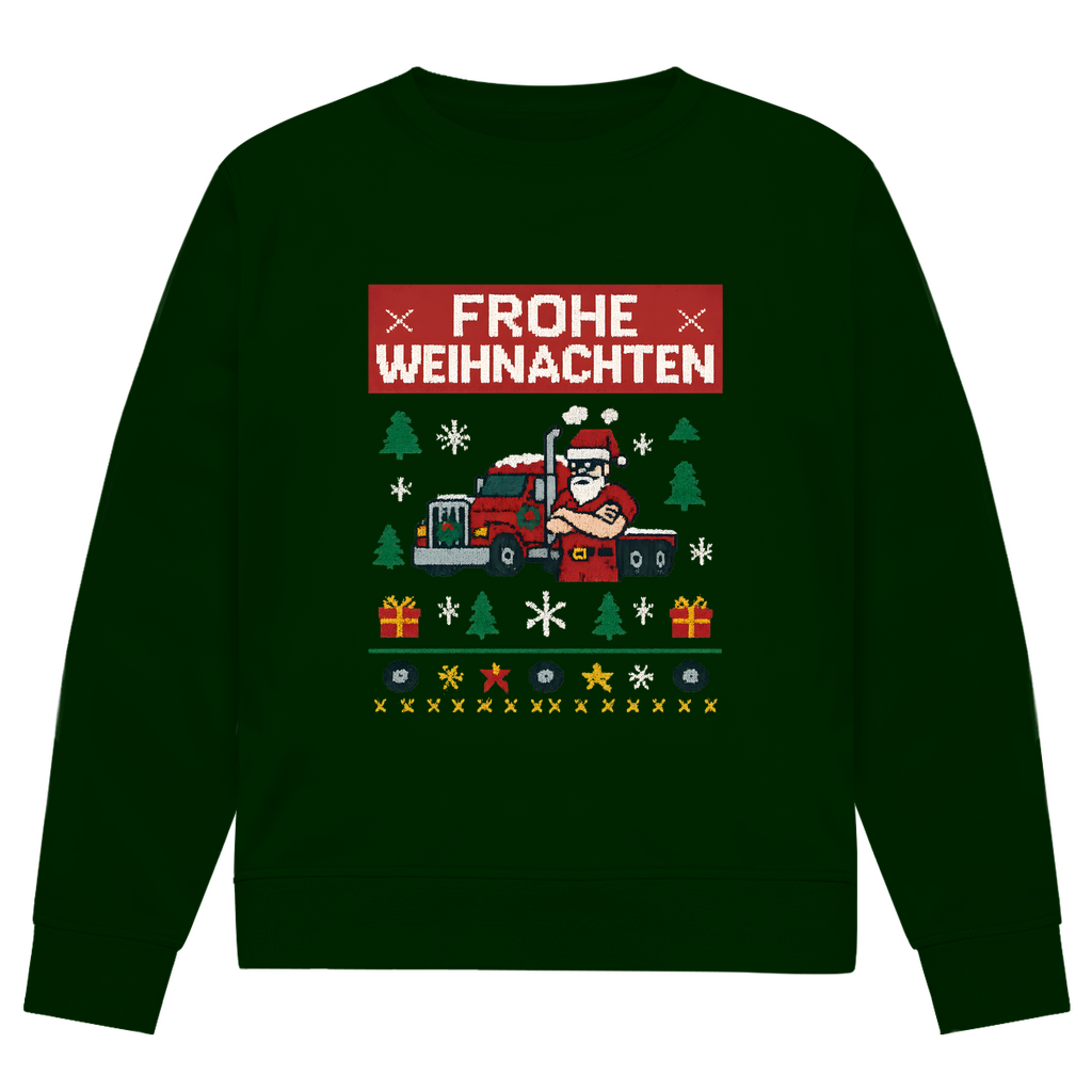 Frohe Weihnachten Bio Sweatshirt