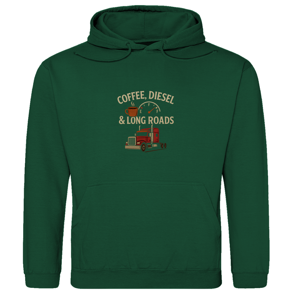 Coffee, Diesel & Long Roads Hoodie