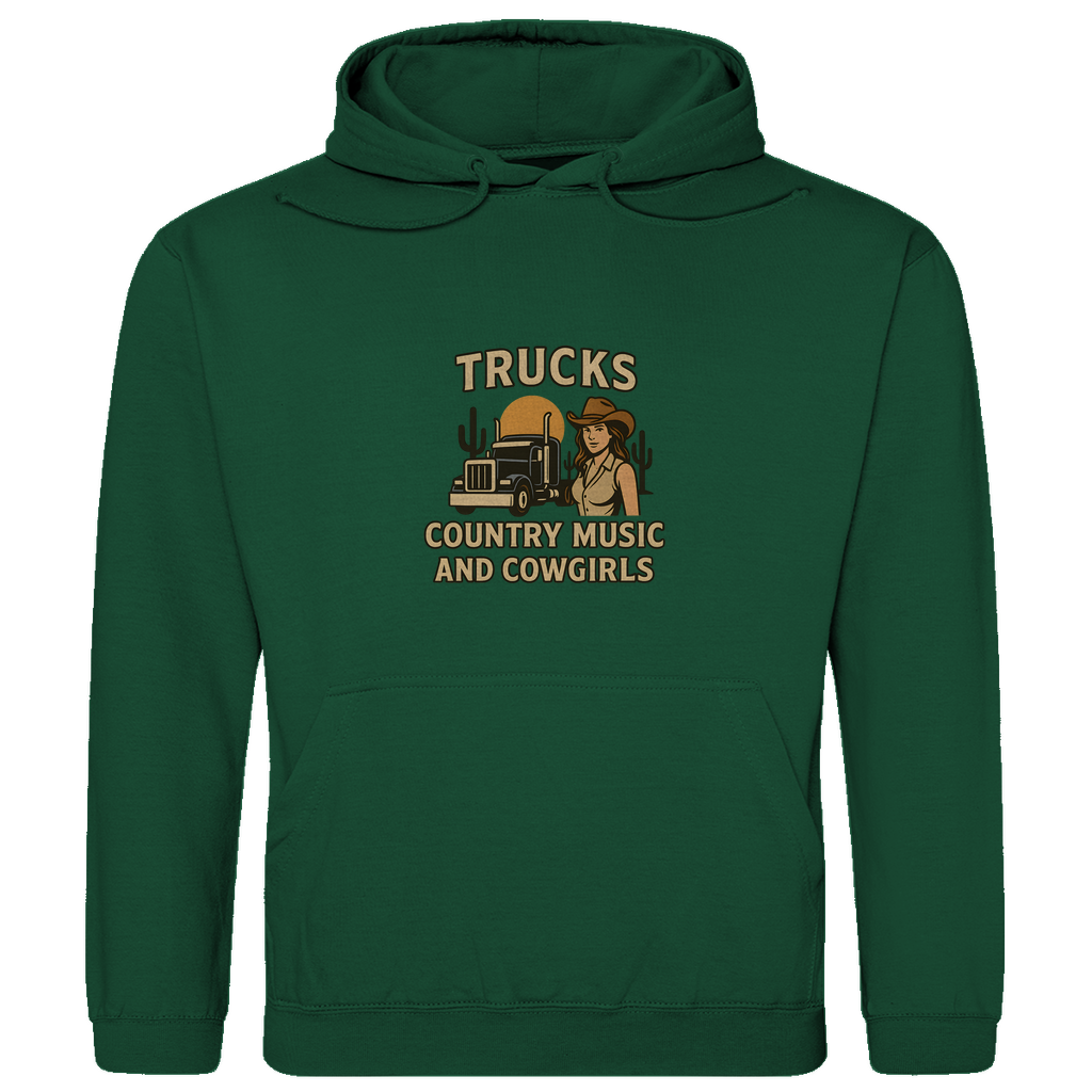 Trucks, Country Music & Cowgirls Hoodie 4