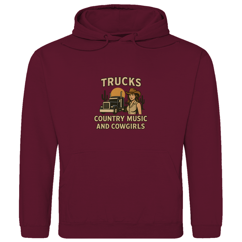 Trucks, Country Music & Cowgirls Hoodie 4