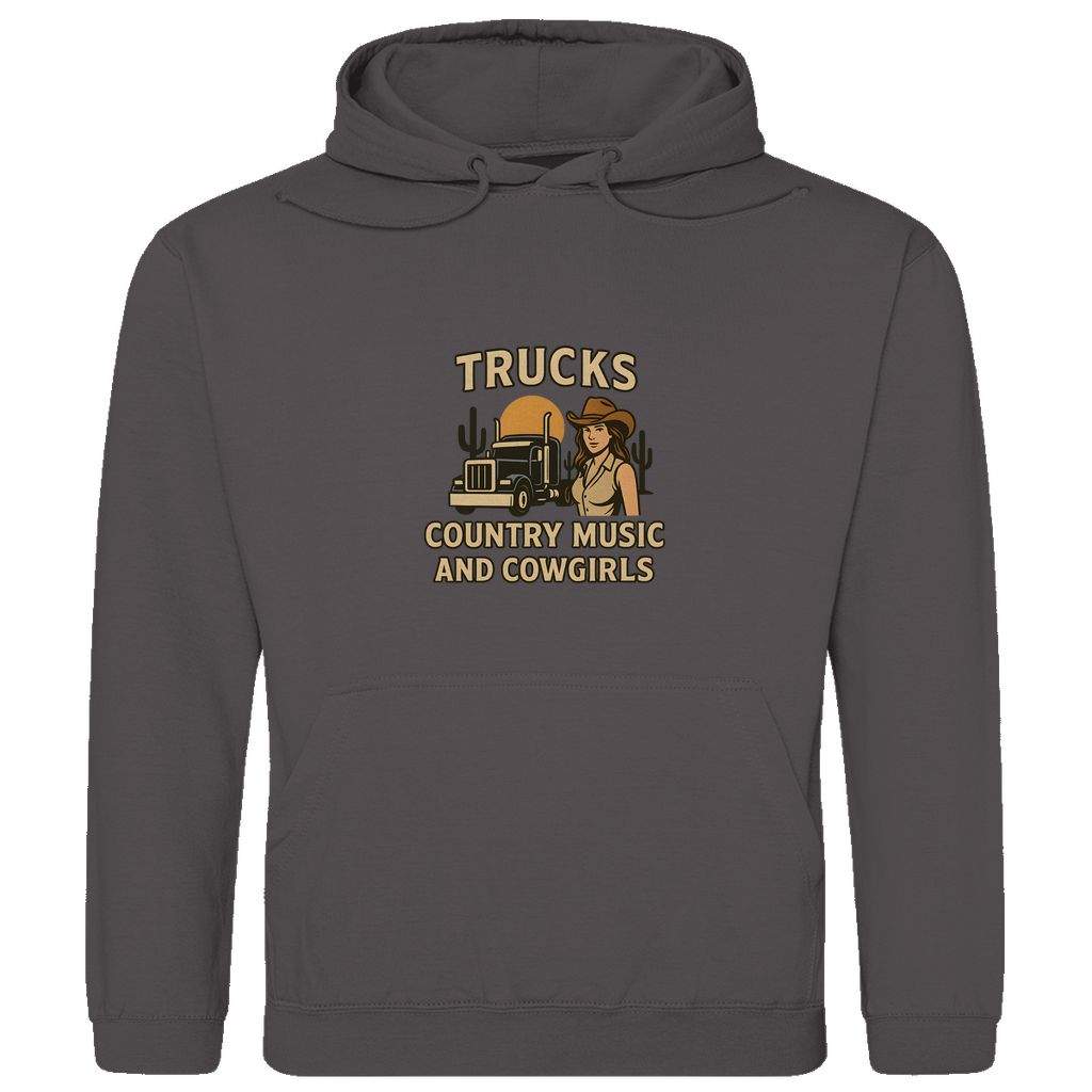 Trucks, Country Music & Cowgirls Hoodie 4