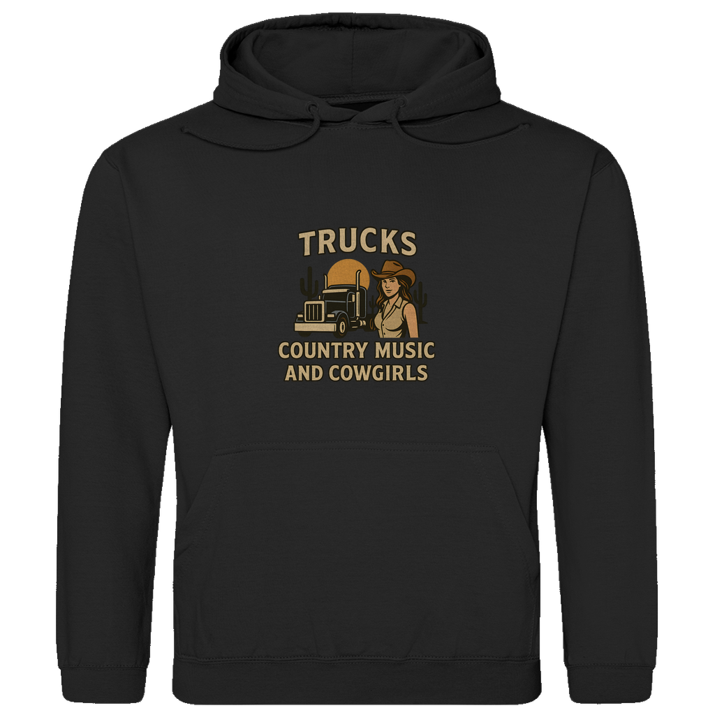 Trucks, Country Music & Cowgirls Hoodie 4