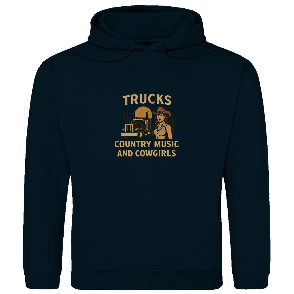 Trucks, Country Music & Cowgirls Hoodie 4