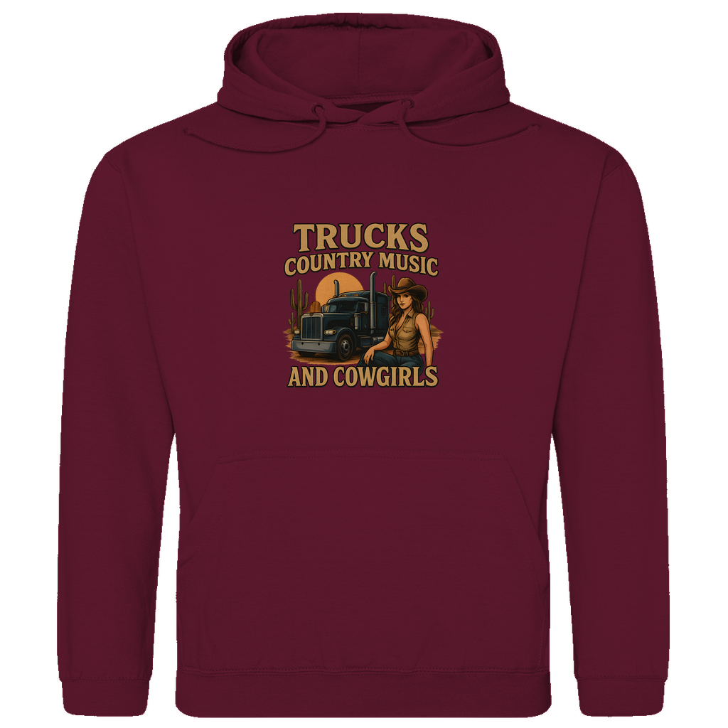 Trucks, Country Music & Cowgirls Hoodie 5