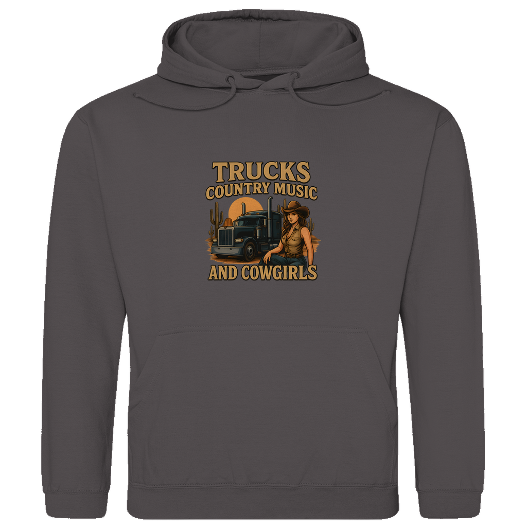 Trucks, Country Music & Cowgirls Hoodie 5