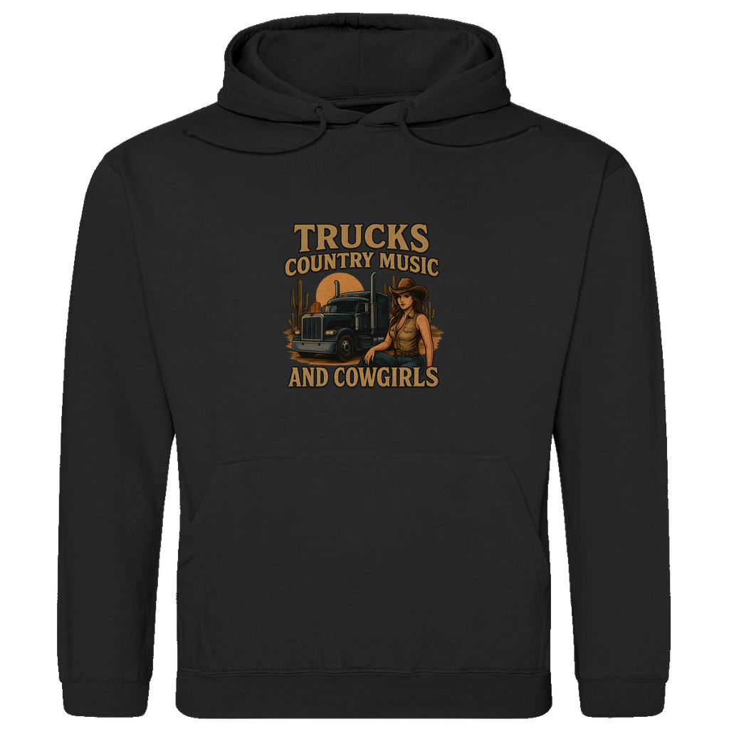 Trucks, Country Music & Cowgirls Hoodie 5