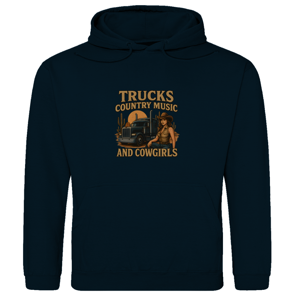 Trucks, Country Music & Cowgirls Hoodie 5