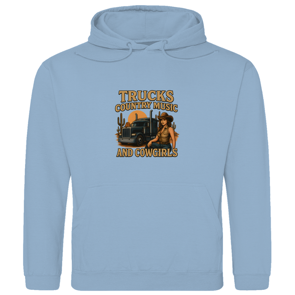 Trucks, Country Music & Cowgirls Hoodie 5