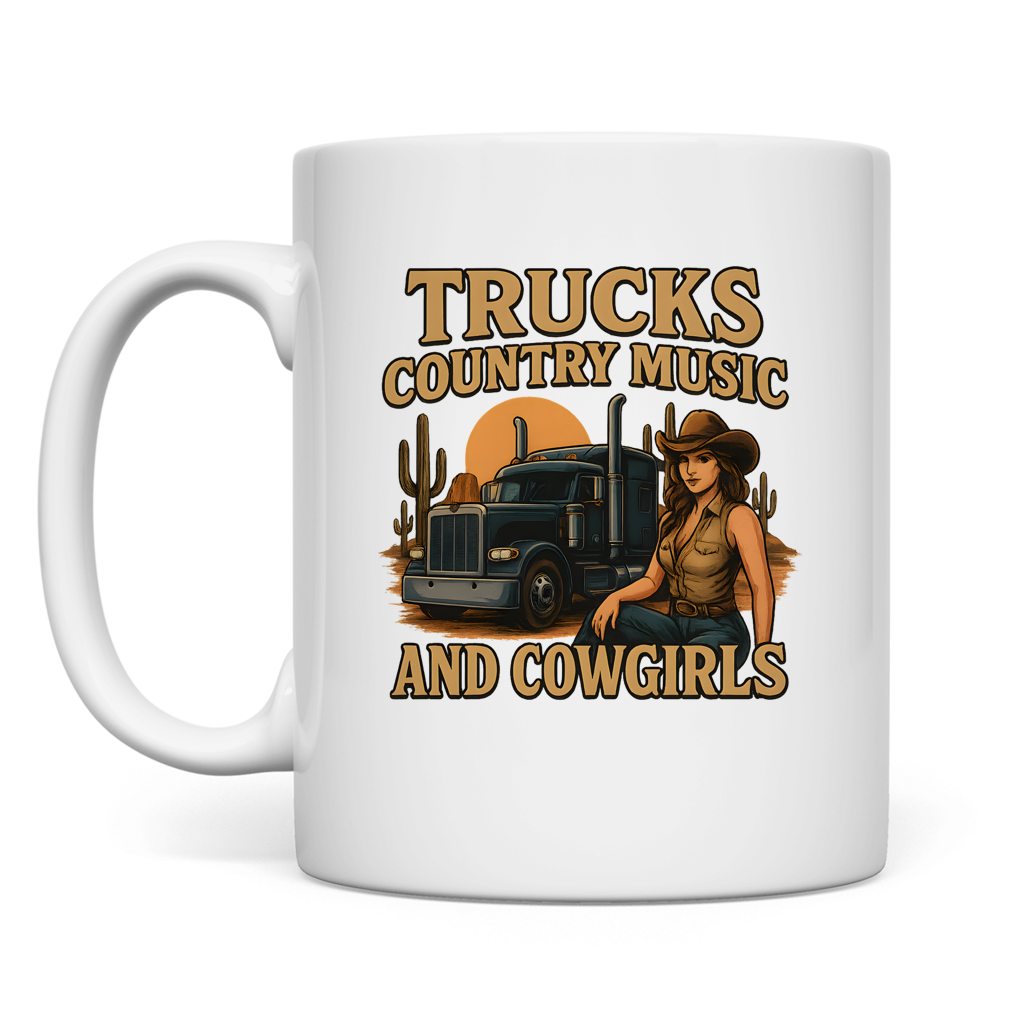 Trucks, Country Music & Cowgirls Tasse 2