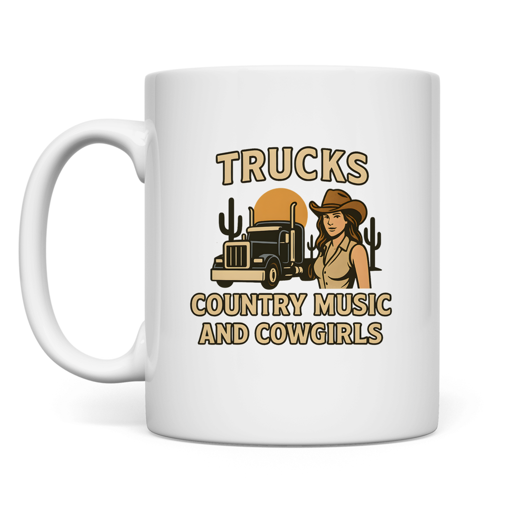 Truck, Country Music & Cowgirls Tasse 3