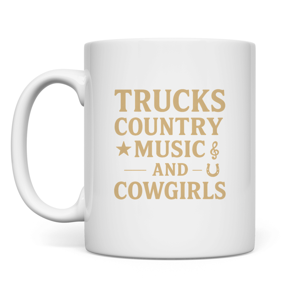 Trucks, Country Music & Cowgirls Tasse