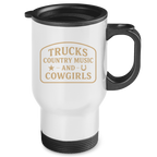 Trucks, Country Music & Cowgirls Thermobecher 4