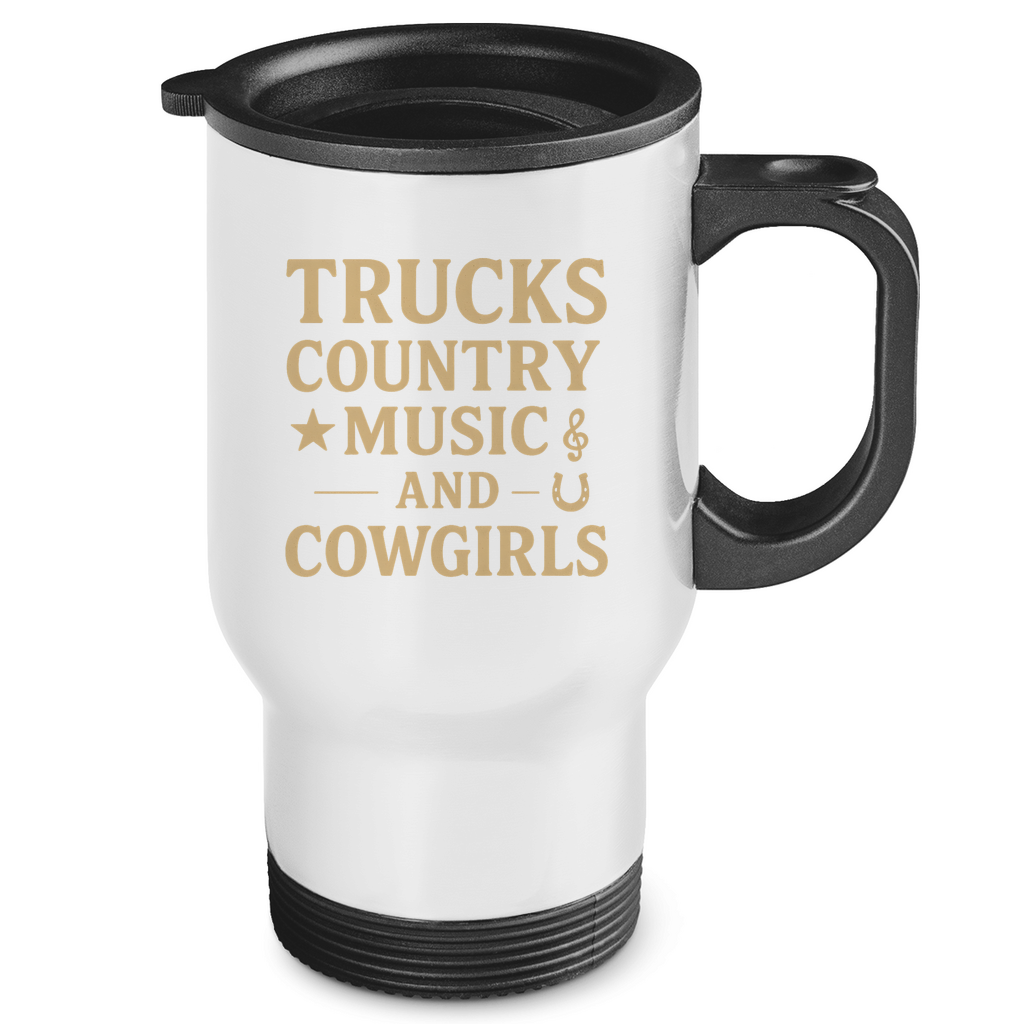 Trucks, Country Music & Cowgirls Thermobecher 2