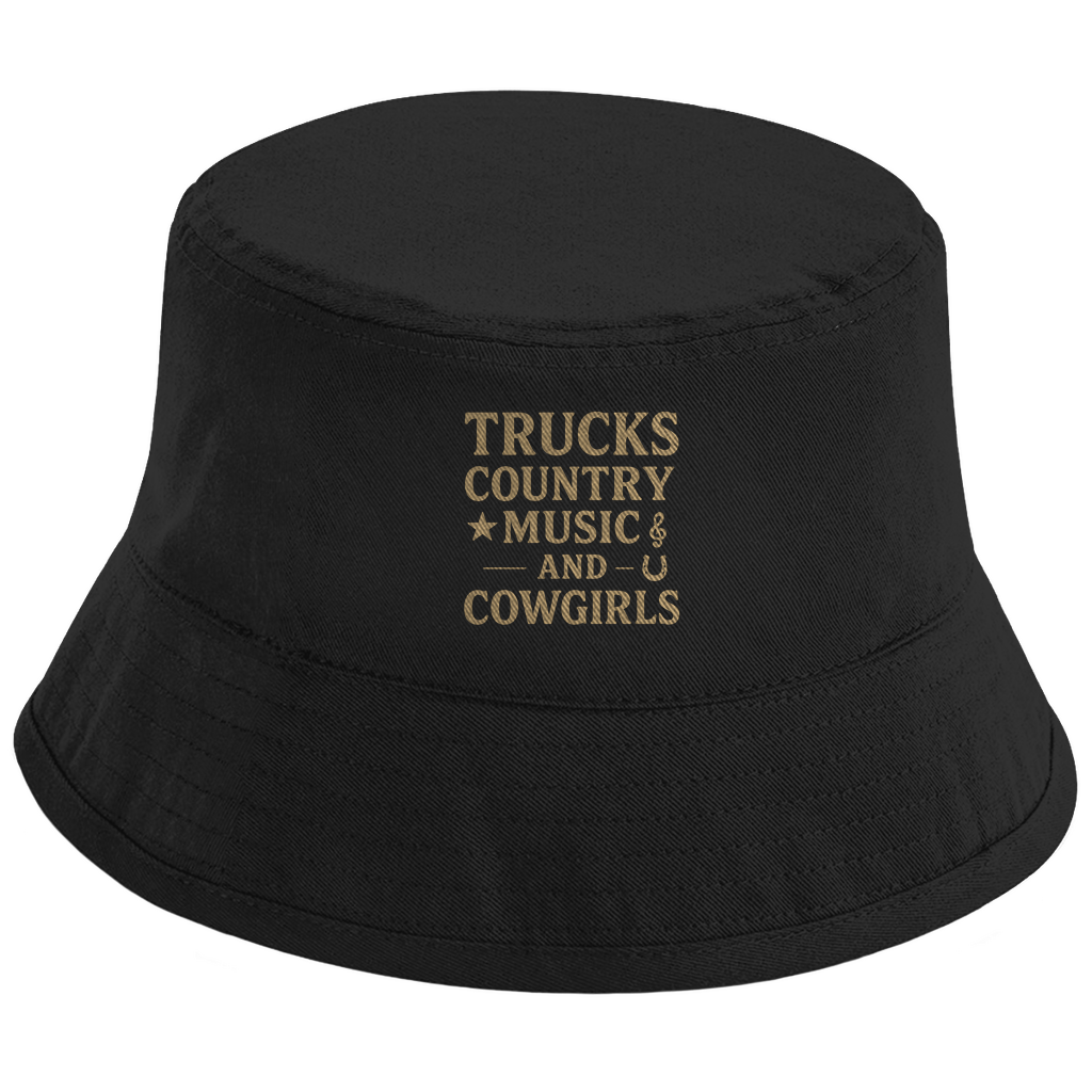 Trucks, Country Music & Cowgirls Bucket Hat