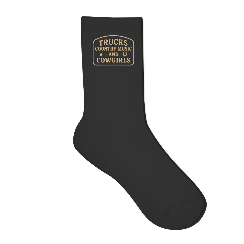 Trucks, Country Music & Cowgirls Socken
