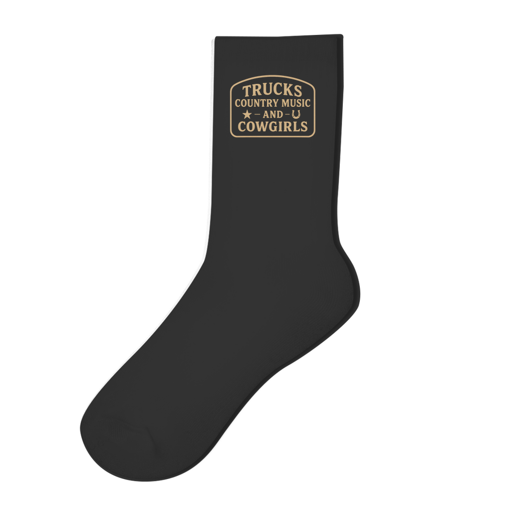 Trucks, Country Music & Cowgirls Socken