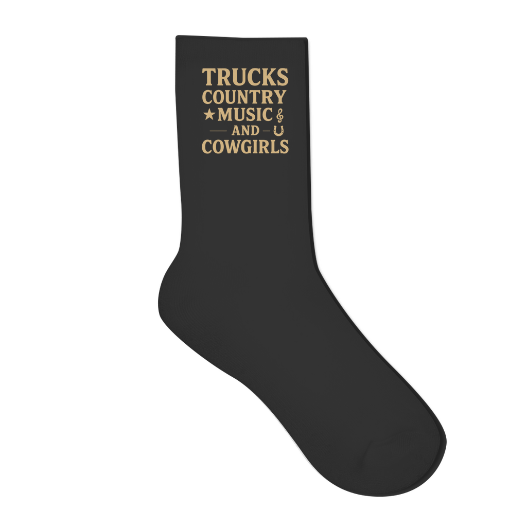 Trucks, Country Music & Cowgirls Socken 2