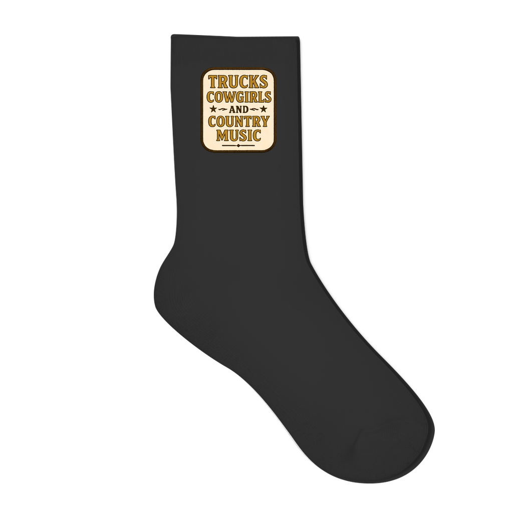 Trucks, Cowgirls & Country Music Socken