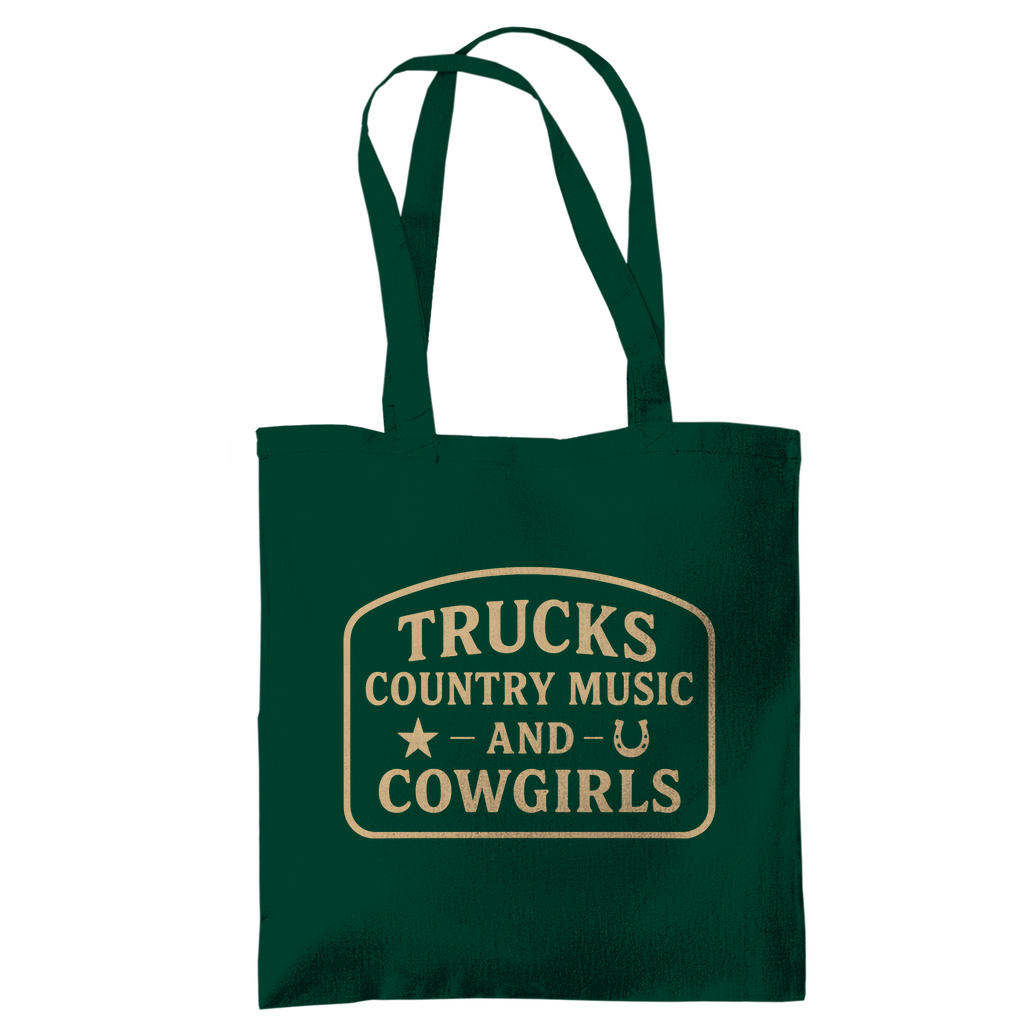 Trucks, Country Music & Cowgirls Tragetasche
