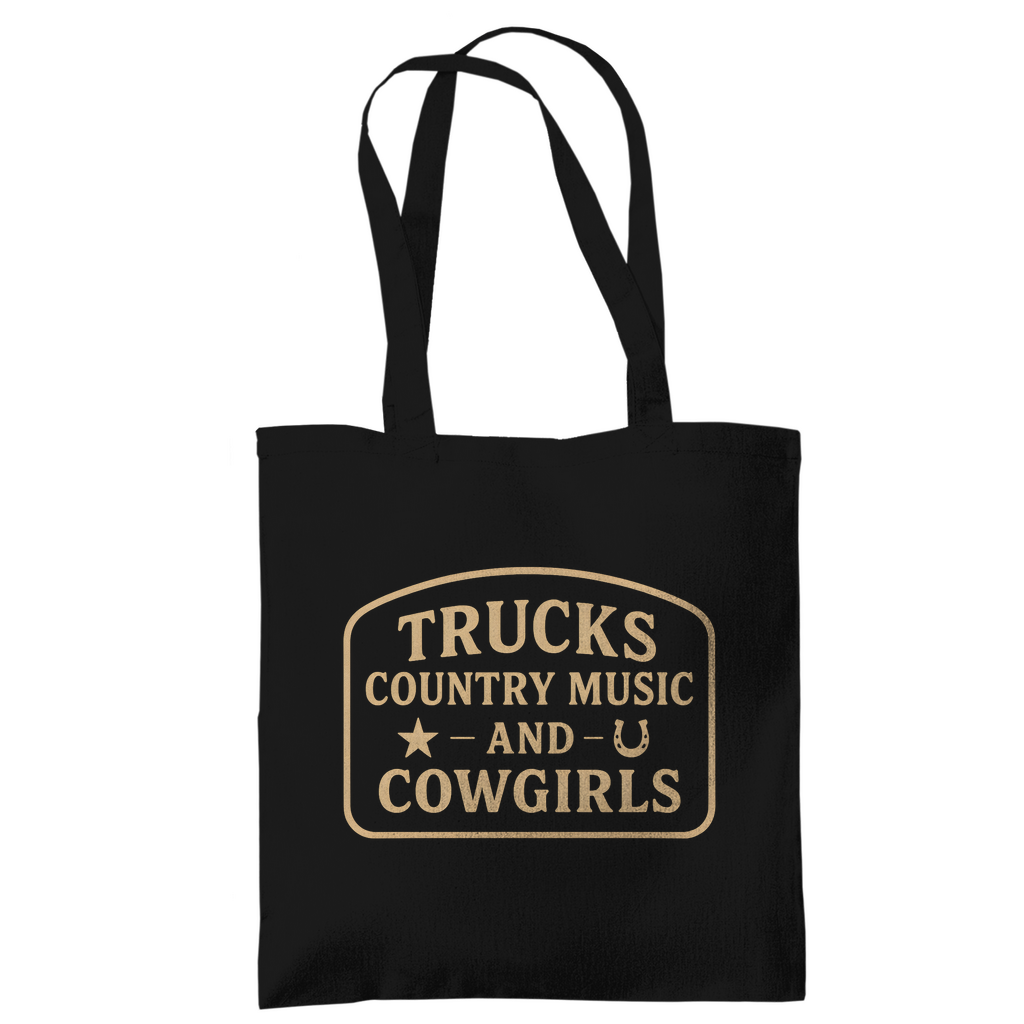 Trucks, Country Music & Cowgirls Tragetasche