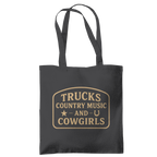 Trucks, Country Music & Cowgirls Tragetasche