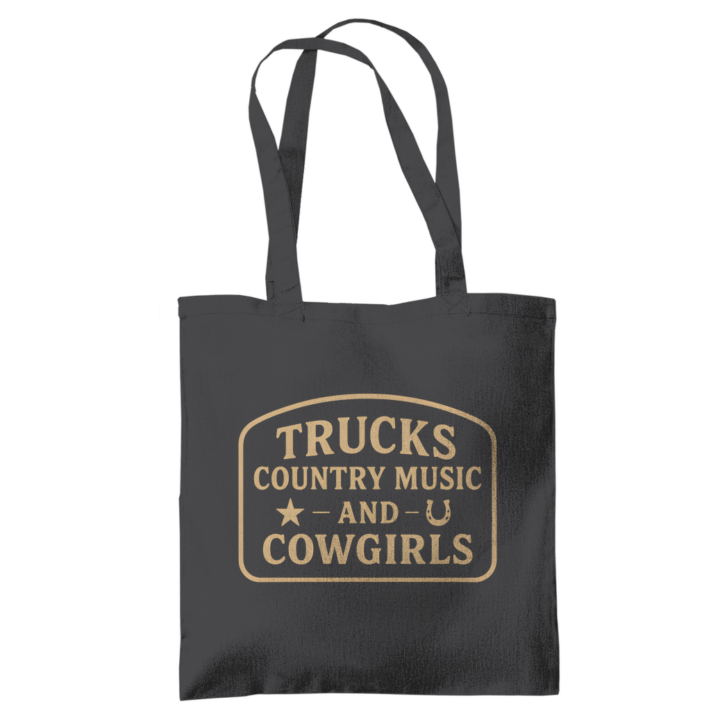 Trucks, Country Music & Cowgirls Tragetasche