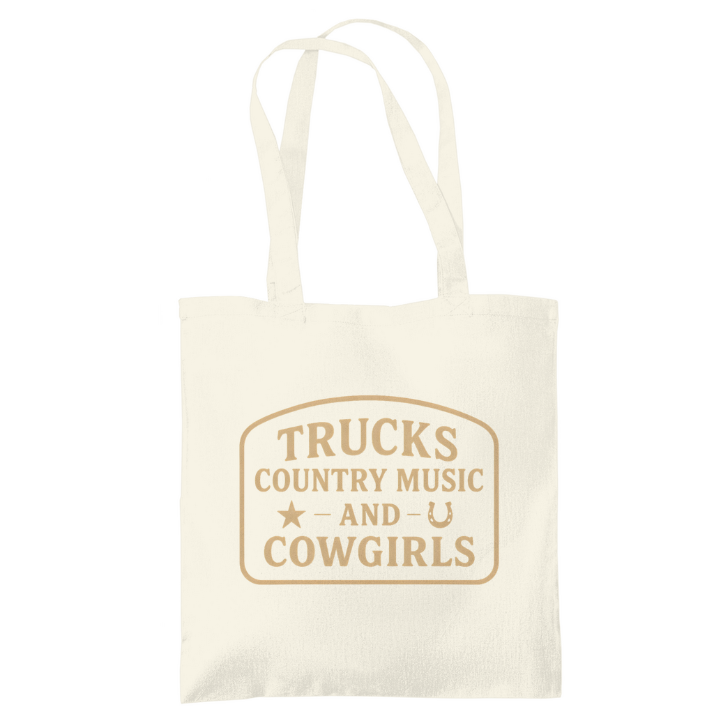 Trucks, Country Music & Cowgirls Tragetasche