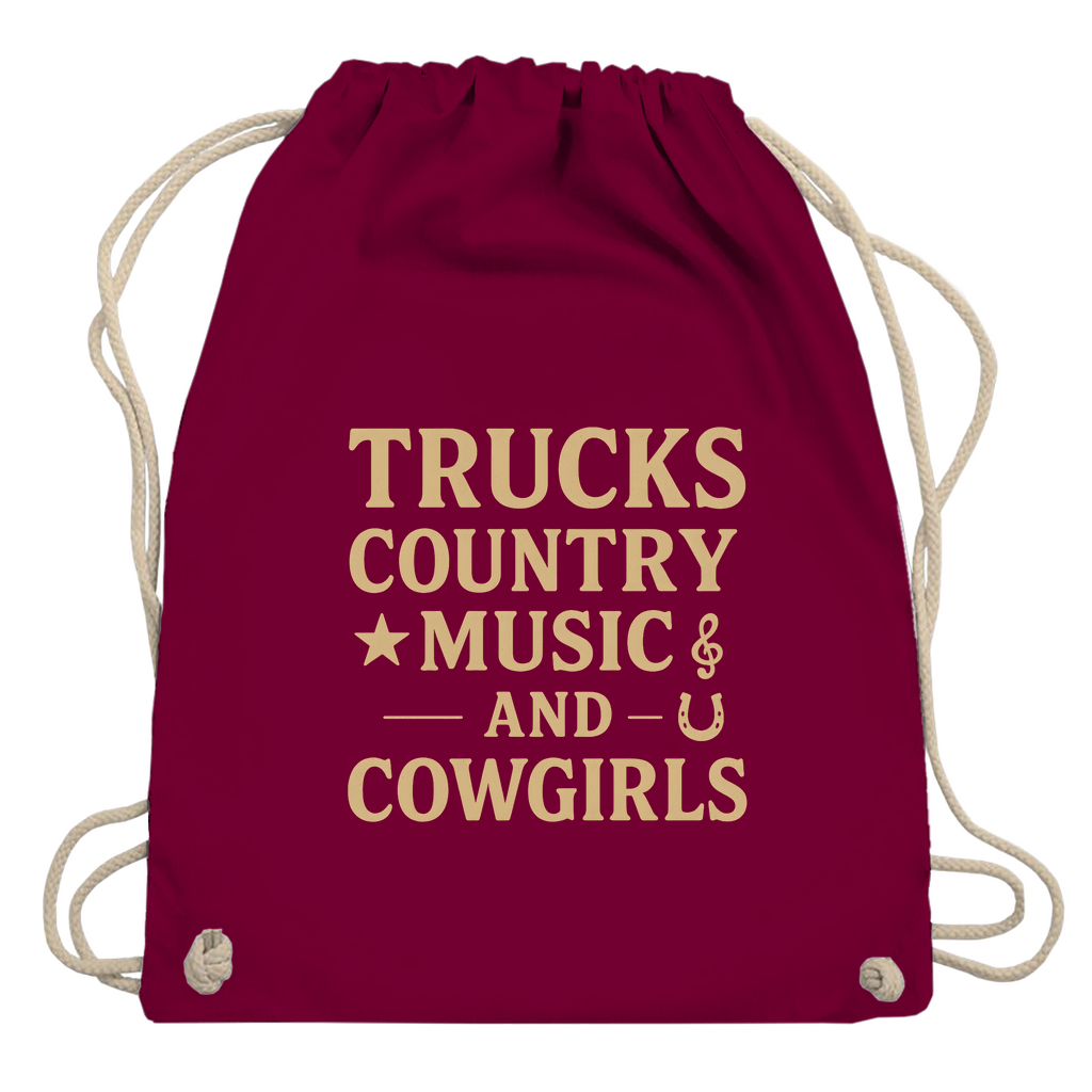 Truck, Country Music & Cowgirls Turnbeutel 3