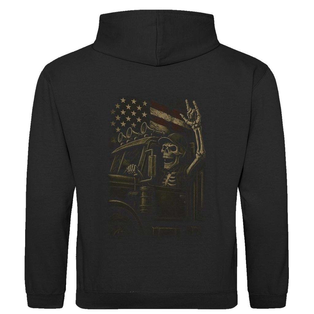 Skelett-Motiv Hoodie