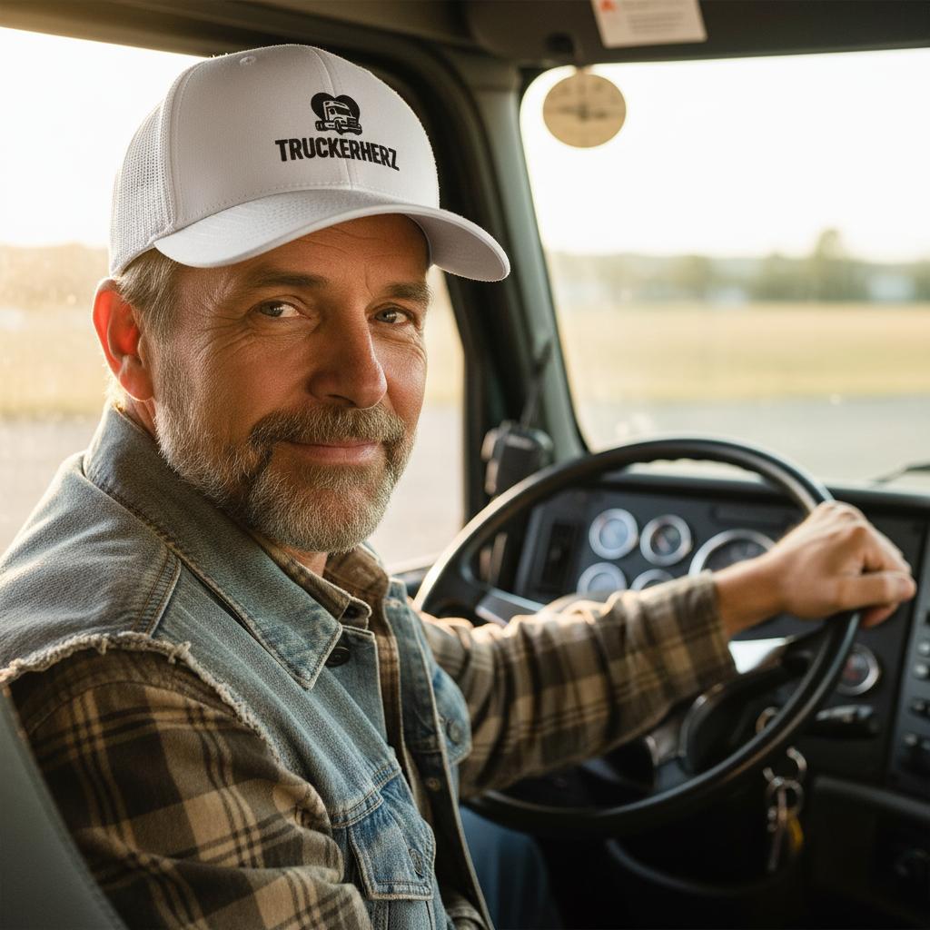 Retro Trucker Cap mit Logo